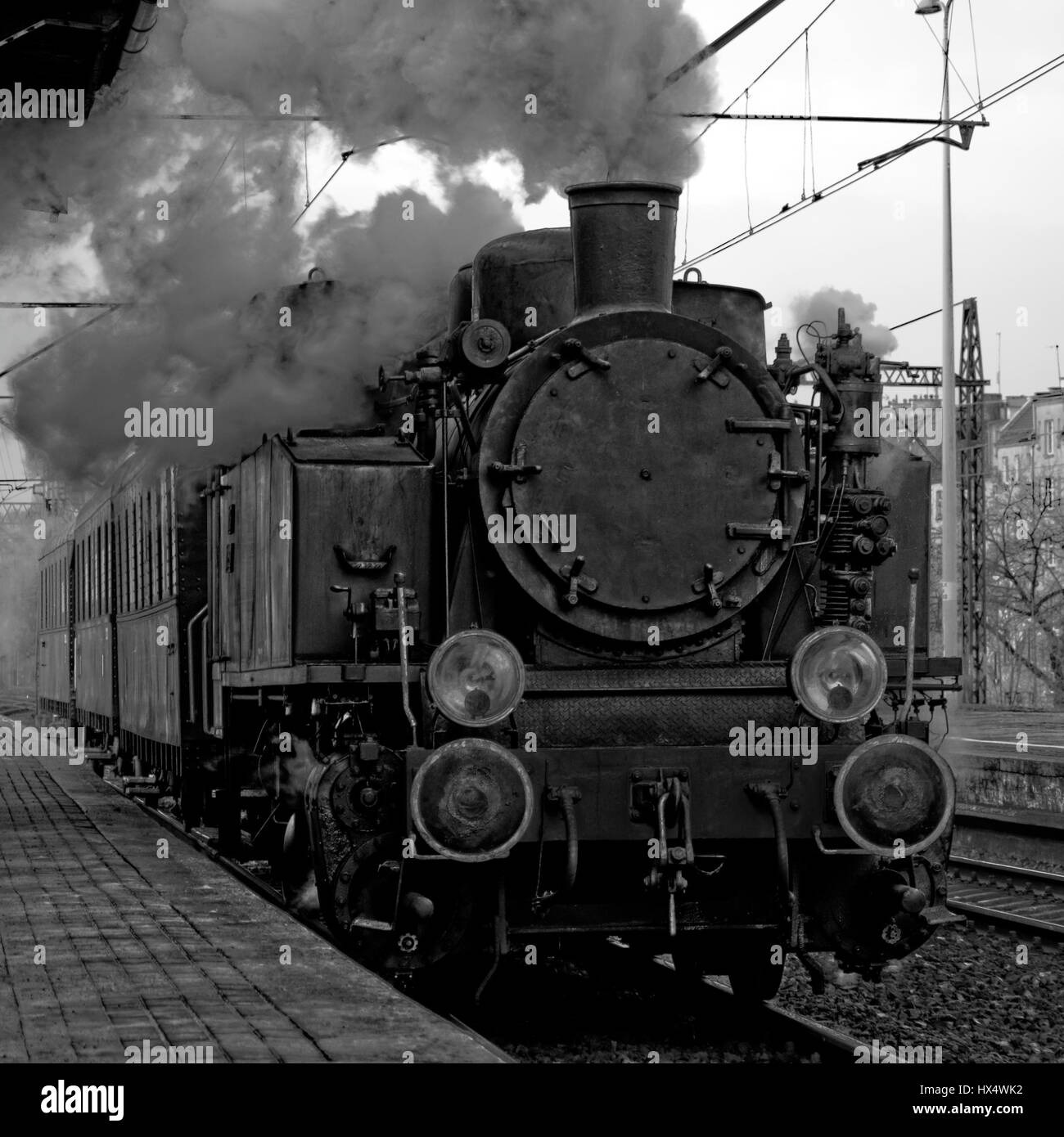 Locomotive à vapeur TKh49, Wroclaw (Pologne) © Pawel M. Mikucki Banque D'Images