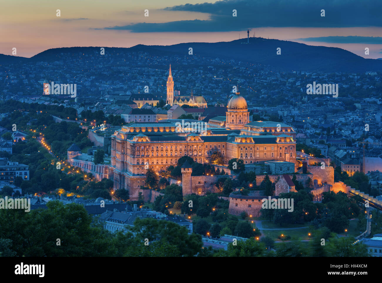 Le château de Buda à Budapest Banque D'Images