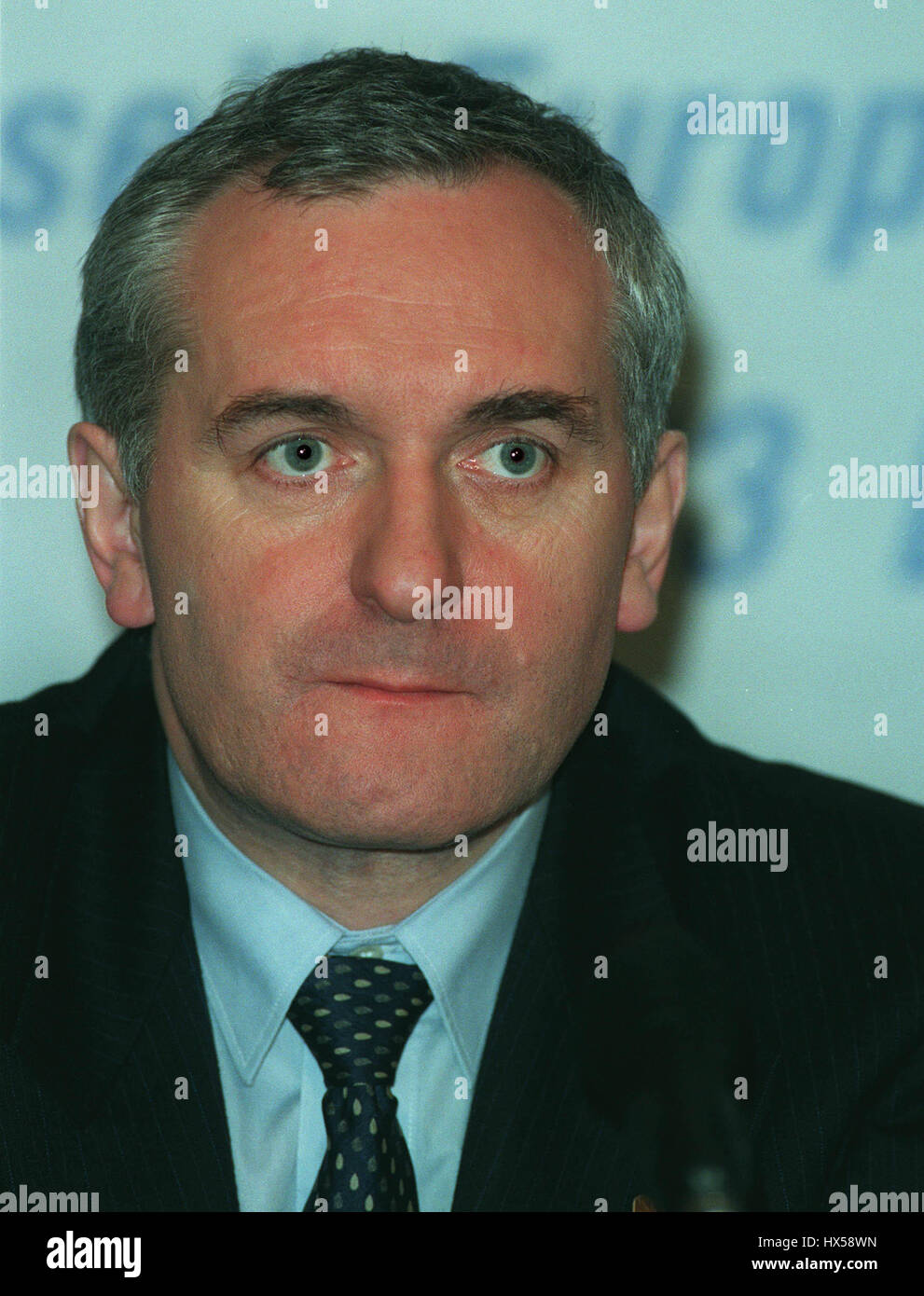 BERTIE AHERN, Premier Ministre d'Irlande du 17 décembre 1997 Banque D'Images