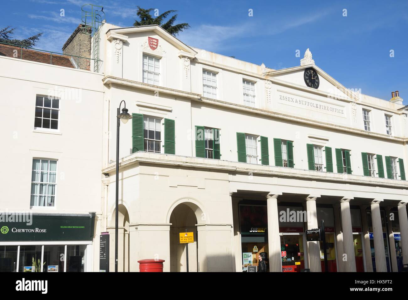 COLCHESTER ESSEX ANGLETERRE 8 Mars 2015 : Incendie de Colchester maintenant bureau aménagé en bureaux Banque D'Images