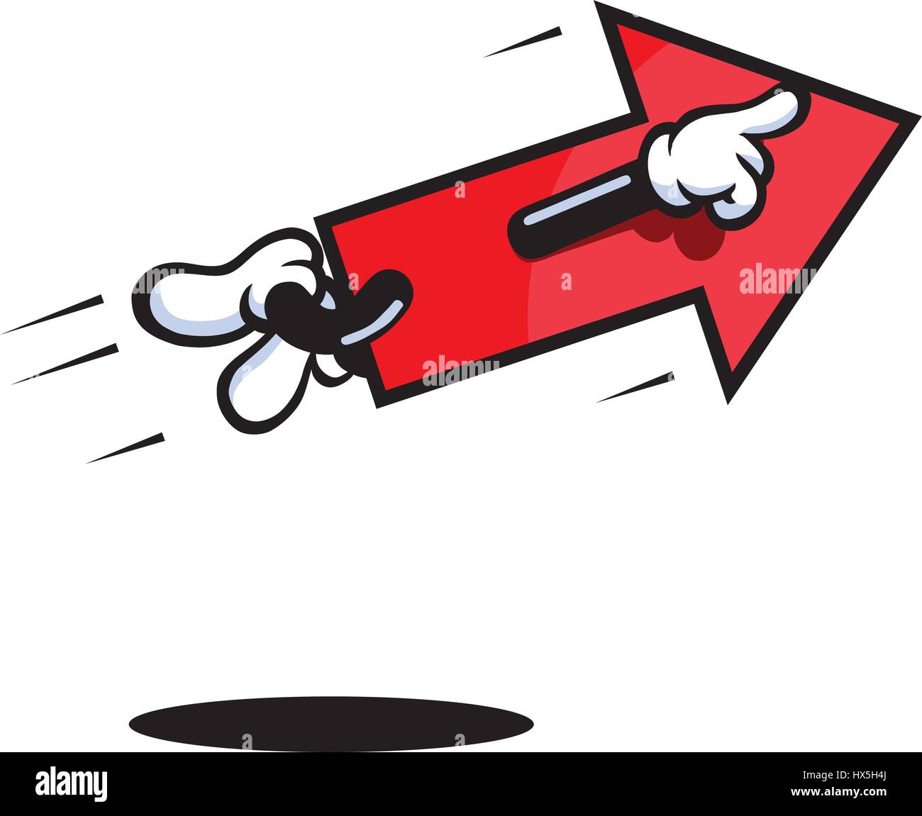 Monsieur Arrow Mascot. Illustration vectorielle. Illustration de Vecteur Monsieur Arrow Mascot. Illustration vectorielle. Illustration de Vecteur
