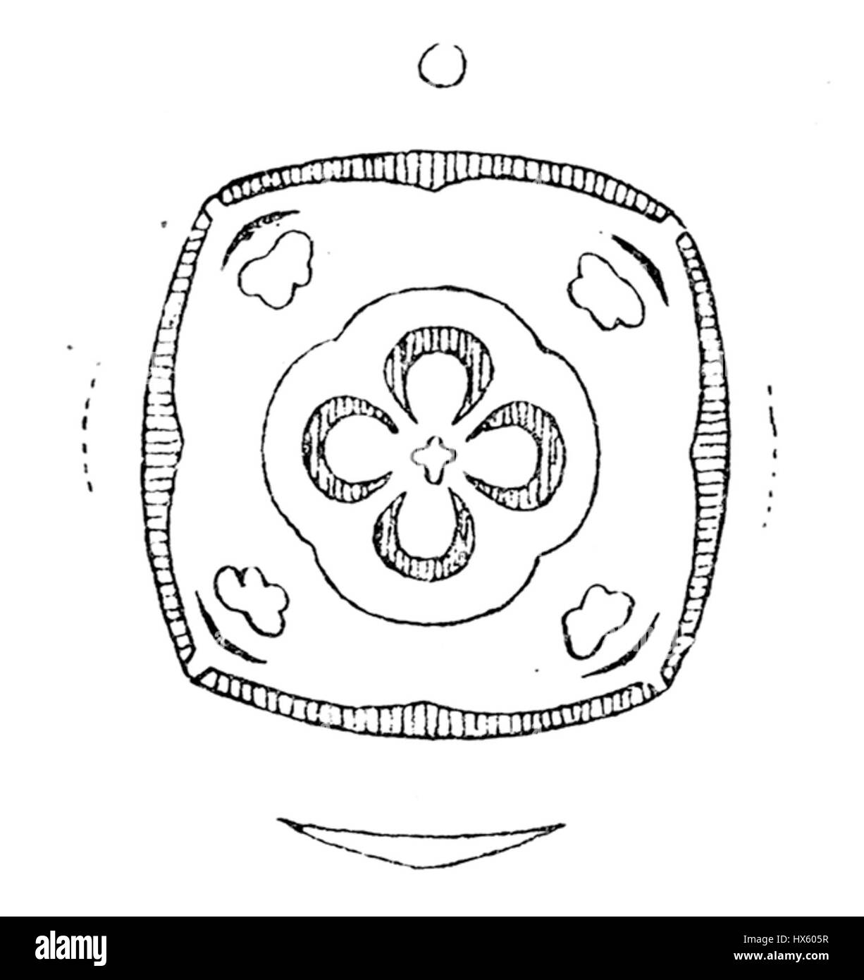 Le diagramme floral de Rhamnus cathartica, communément appelé argousier commun, illustre les caractéristiques botaniques clés de cette espèce végétale, originaire d'Europe et d'Asie et souvent étudiée pour ses propriétés médicinales. Banque D'Images