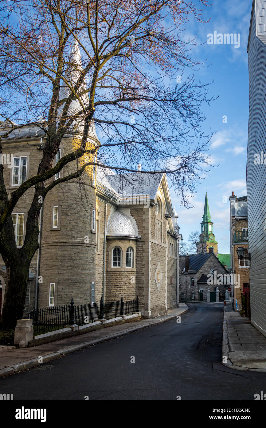 Architecture du Vieux Québec - Québec, Canada Banque D'Images