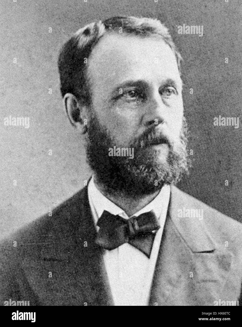 Asaph Hall était un astronome américain connu pour avoir découvert les lunes de mars, Phobos et Deimos, en 1877. Ses observations ont contribué de manière significative à la compréhension du système martien et des satellites planétaires. Banque D'Images