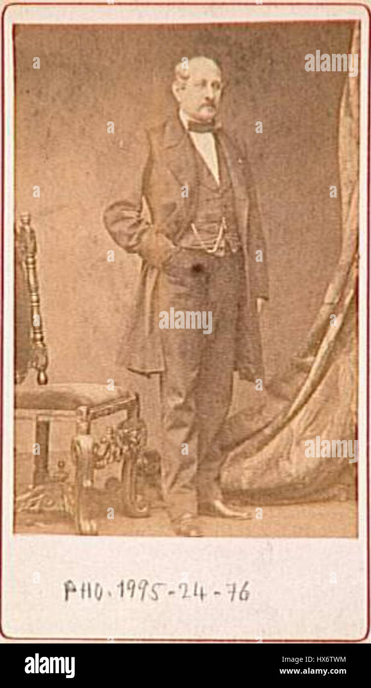 Le ThC3A9odore de Lesseps (1802 1874) debout Banque D'Images