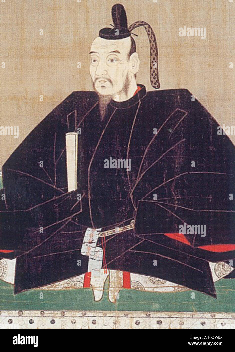 Tyousokabe Mototika est un chef militaire japonais et daimyo, connu pour son influence stratégique pendant la période Sengoku, contribuant à l'histoire féodale du Japon. Banque D'Images