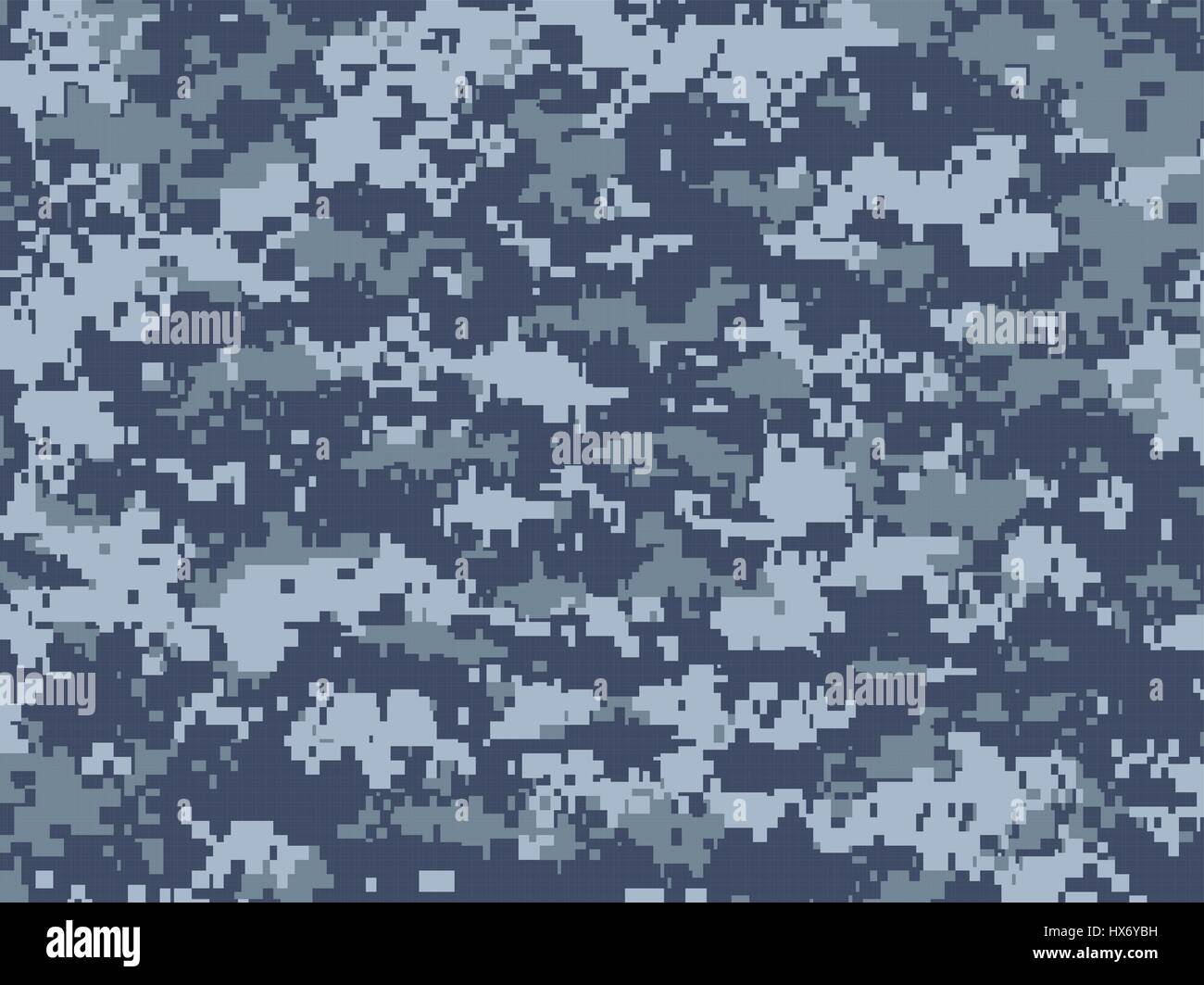 Texture Vecteur de pixels bleu camouflage utilisé par les marines Illustration de Vecteur