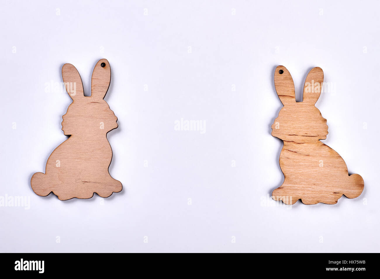 Deux panneaux de découpes de lapin. Banque D'Images