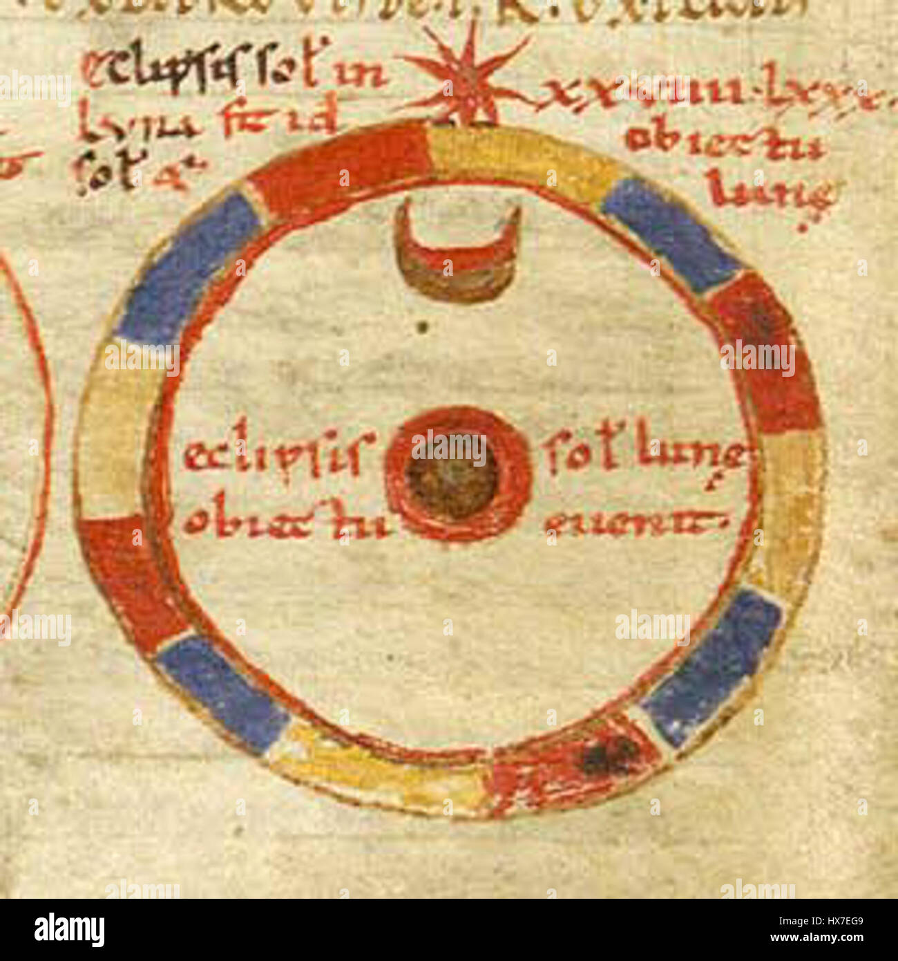 Macrobius, Eclipse solaire Banque D'Images