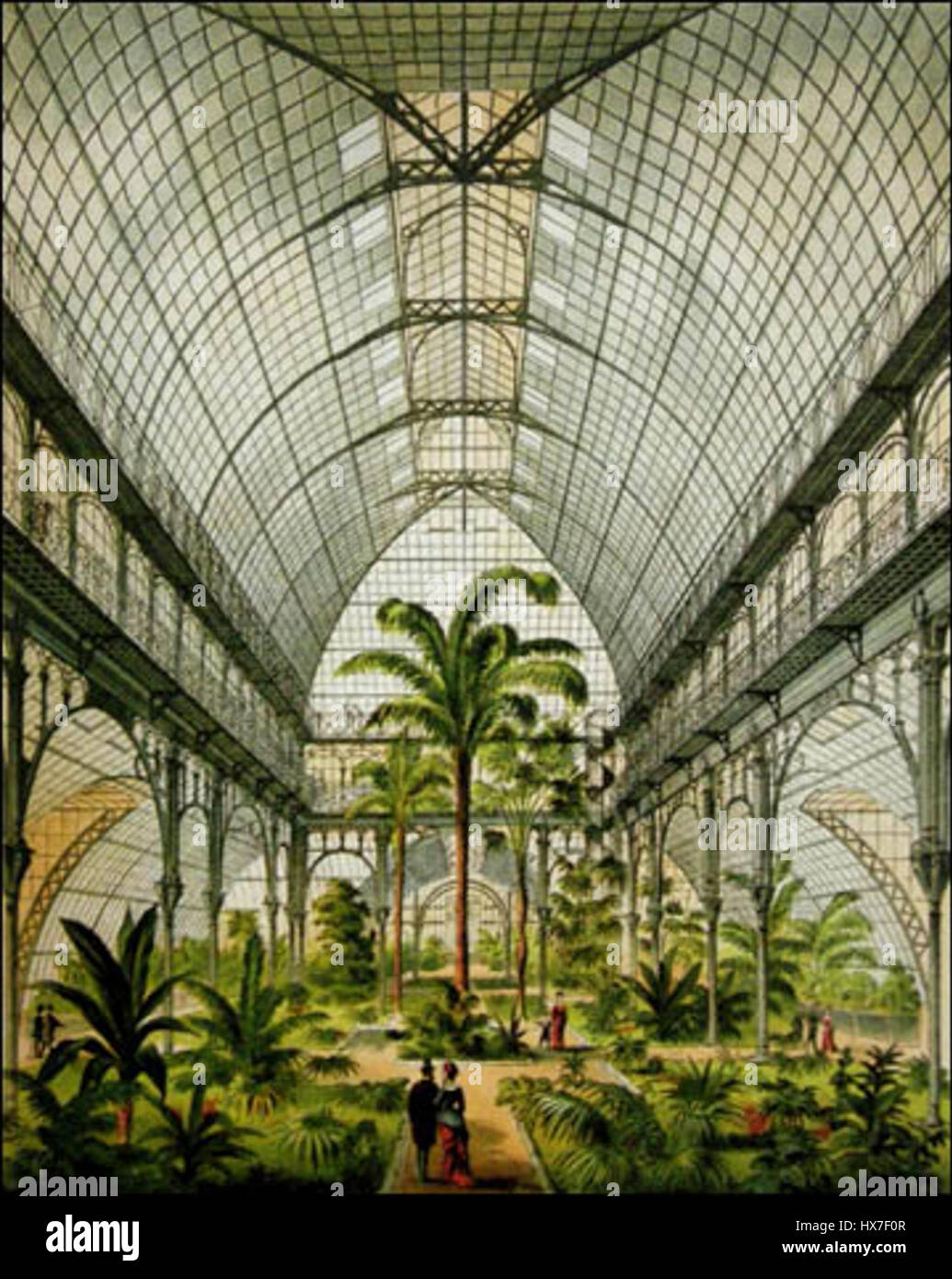 Palm House (SchC3B6nbrunn) 1883 PR photo de 'JG Gridl et des constructeurs d'acier du pont, Vienne Banque D'Images
