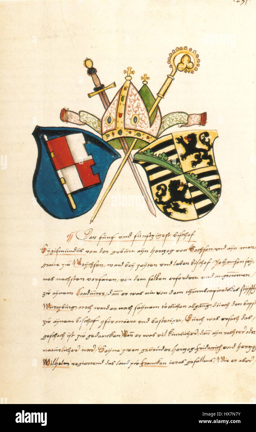 Wilhelm Werner von Zimmern était un noble et historien allemand du XVIe siècle. Connu pour son travail documentant l'histoire de la famille Zimmern, ses écrits fournissent des informations précieuses sur la vie sociale et politique de l'Allemagne du XVIe siècle. Ses archives ont contribué à la compréhension de l'aristocratie de l'époque et de son rôle dans les événements historiques. Banque D'Images