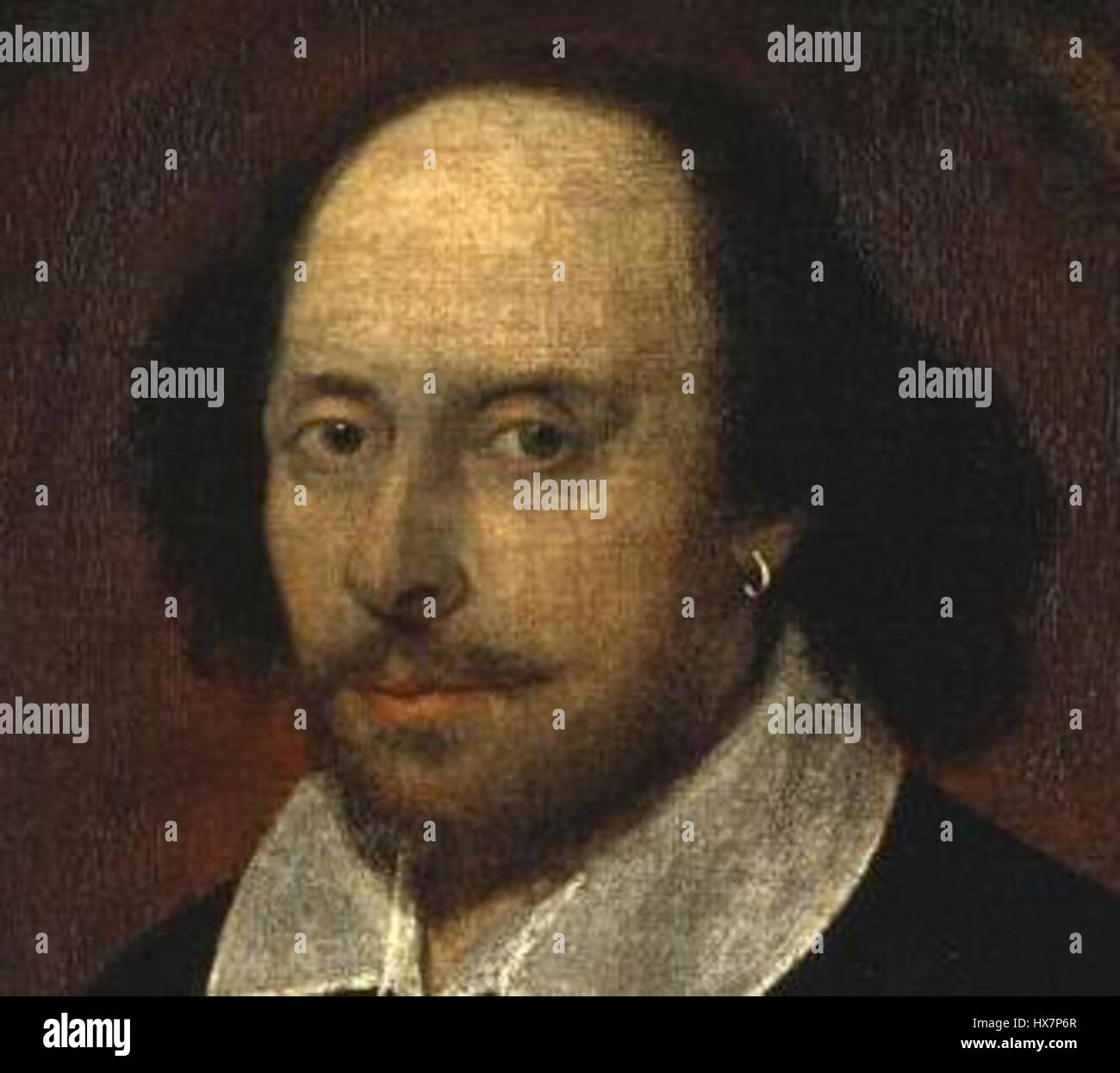William Shakespeare (1564-1616) était un dramaturge, poète et acteur anglais largement considéré comme le plus grand écrivain de langue anglaise. Ses pièces ont été traduites dans toutes les langues principales et sont jouées plus souvent que celles de tout autre dramaturge. Banque D'Images