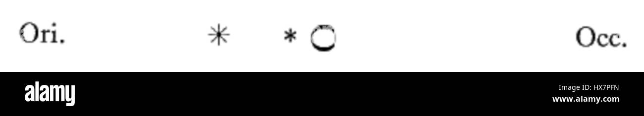 Un travail astronomique précoce de Galileo Galilei, Sidereus Nuncius présente une figure détaillée des corps célestes et des phénomènes astronomiques. Il a été l'un des premiers à rapporter des observations à l'aide d'un télescope, contribuant ainsi à l'astronomie moderne. Banque D'Images