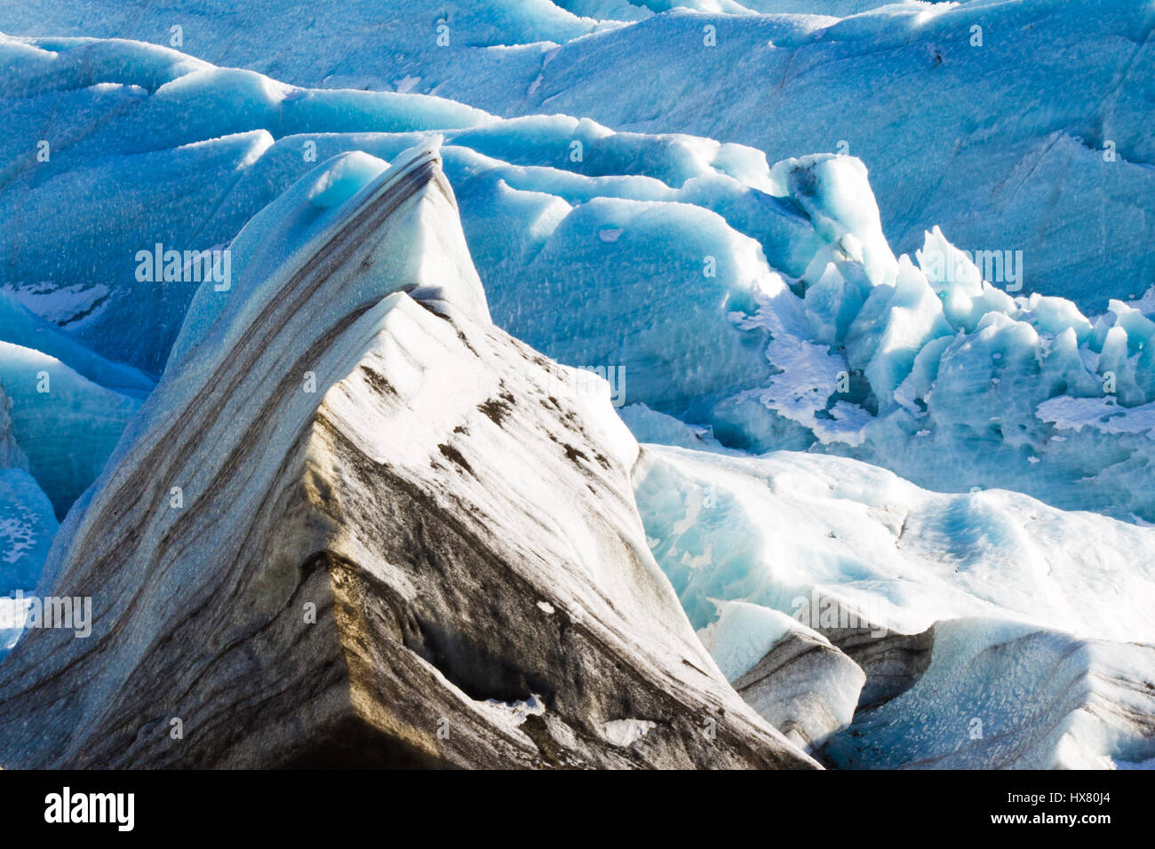 Glacier de Vatnajokull, Islande Banque D'Images