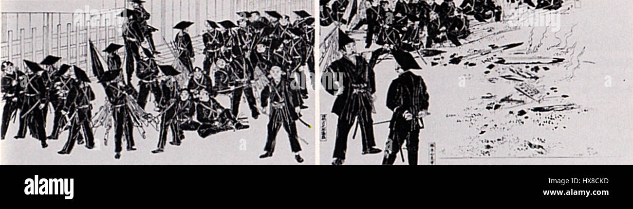 Saigo Takamori est un éminent samouraï japonais et chef militaire qui joue un rôle clé dans la restauration de Meiji. Son leadership dans la rébellion de Satsuma a marqué un moment charnière dans la transition du Japon du féodalisme à la modernisation. Banque D'Images