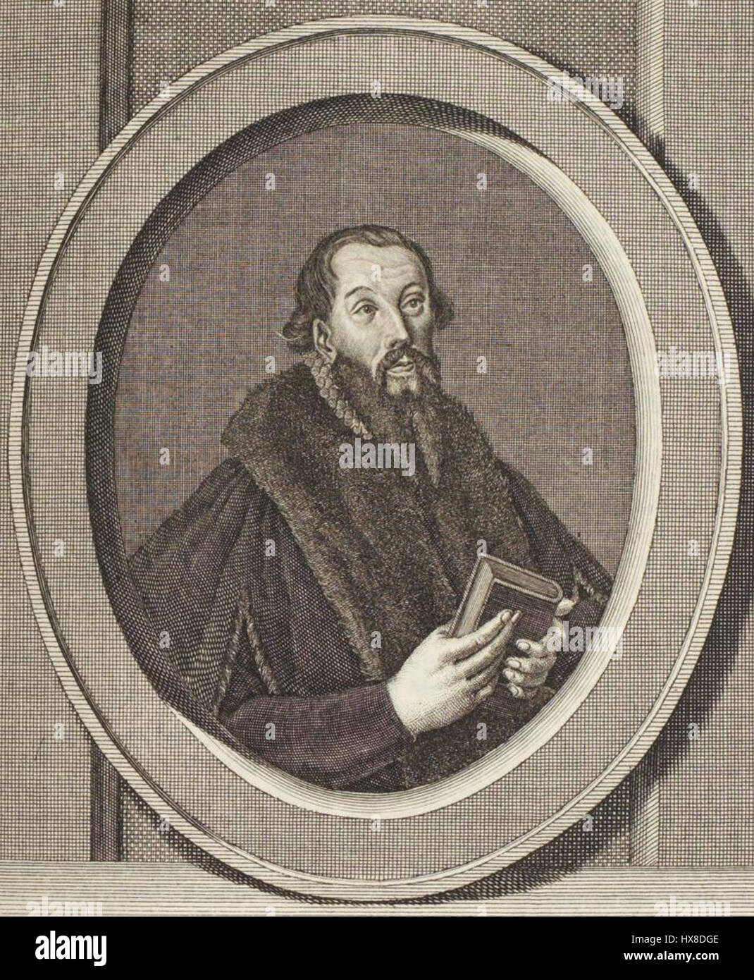 Simon Pauli (1534-1591) est un peintre allemand connu pour ses portraits et ses œuvres religieuses. Ses peintures présentaient souvent des représentations détaillées et expressives de ses sujets, contribuant ainsi au patrimoine culturel de l'Allemagne du XVIe siècle. Banque D'Images
