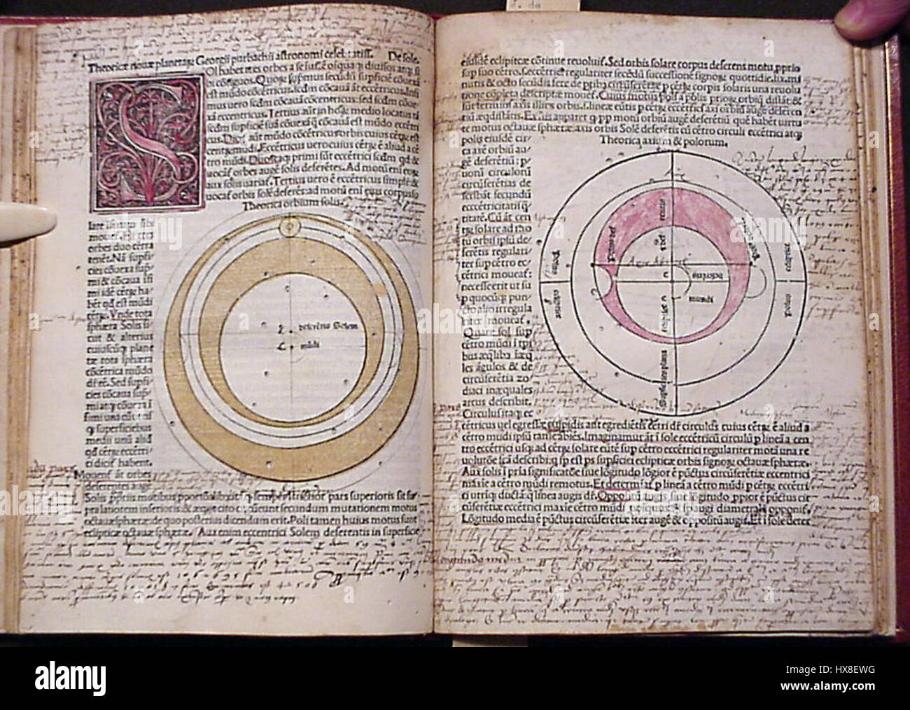 Theorice Novae Planetarum est un travail scientifique axé sur la théorie et l'observation de nouvelles planètes dans le système solaire. Il fournit un aperçu des premières recherches astronomiques et du développement de la science planétaire. Banque D'Images