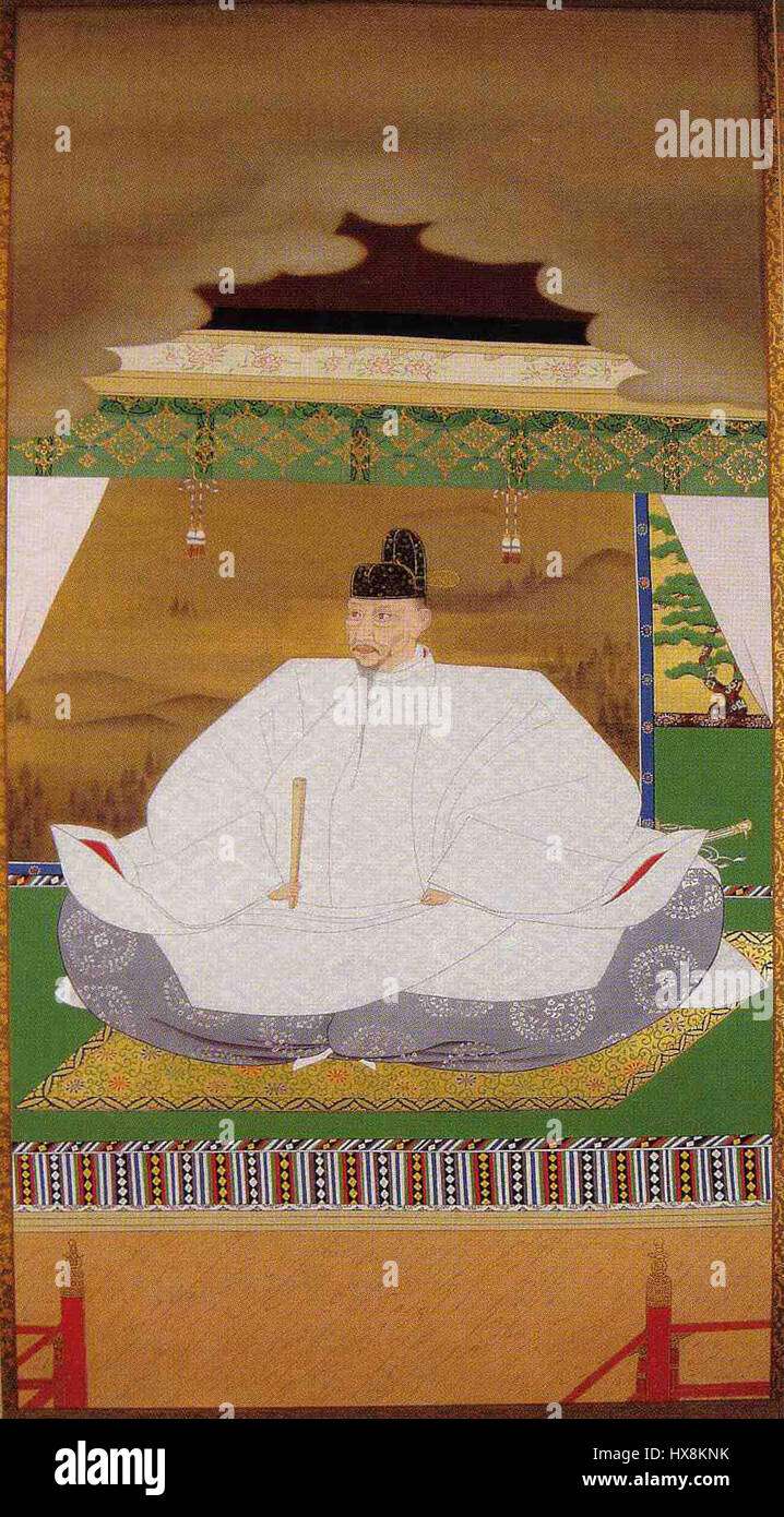 Toyotomi Hideyoshi était un chef militaire japonais de premier plan à la fin du XVIe siècle, qui est passé d'une humble origine à devenir l'un des grands unifieurs du Japon. Connu pour ses prouesses militaires et son sens politique, il joue un rôle important dans la période Sengoku, jetant les bases du shogunat Tokugawa. Banque D'Images