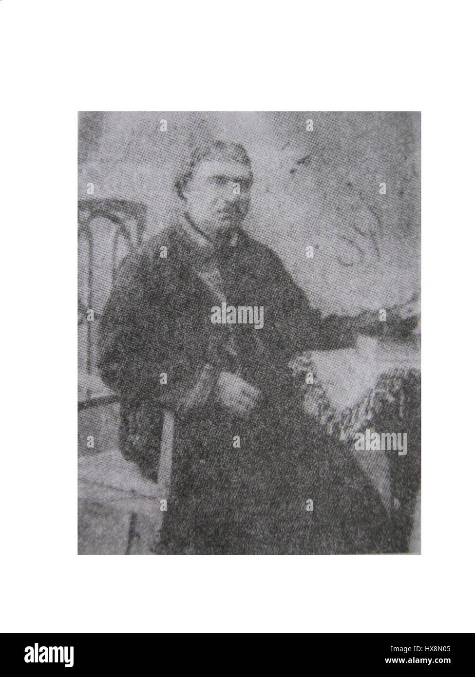 Lazar Vynnychuk était un artiste ukrainien connu pour ses contributions au patrimoine culturel du pays. Ses œuvres représentent souvent des scènes de l'histoire ukrainienne, mêlant fierté nationale et expression artistique, reflétant à la fois des thèmes traditionnels et modernes. Banque D'Images