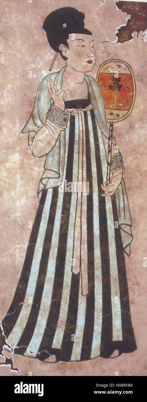 *餓鬼、女の子* (fantôme affamé, fille) est une peinture japonaise représentant la figure fantomatique d'une fille, un thème tiré du folklore traditionnel japonais. La peinture capture une représentation obsédante et étrange du surnaturel, un motif commun en japonais Banque D'Images