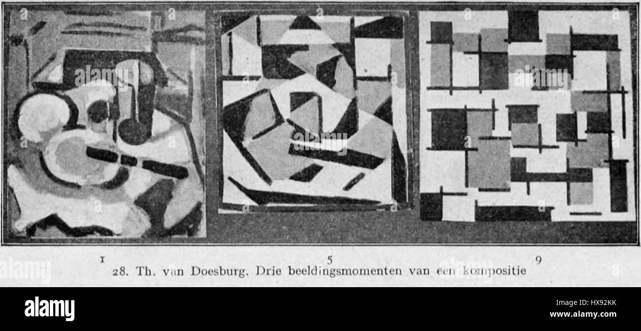 « Three moments in the formation of a composition » de Theo van Doesburg explore le processus de création d'une œuvre abstraite intégrée La peinture reflète son dévouement aux formes géométriques et à la couleur dans sa quête de l'harmonie visuelle. Banque D'Images « Three moments in the formation of a composition » de Theo van Doesburg explore le processus de création d'une œuvre abstraite intégrée La peinture reflète son dévouement aux formes géométriques et à la couleur dans sa quête de l'harmonie visuelle. Banque D'Images