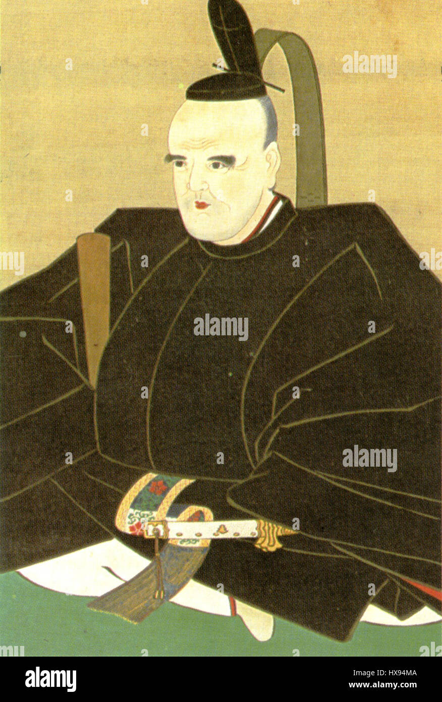 Ogasawara Tadakatsu est un samouraï notable de l'époque d'Edo au Japon. Il est connu pour ses prouesses militaires et son rôle dans l'histoire féodale japonaise. Banque D'Images