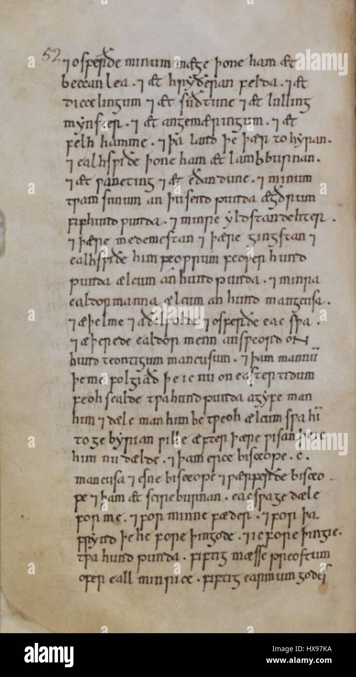 La « volonté d'Alfred le Grand » est un document historique, conservé dans le New Minster Liber Vitae. Ce sera un aperçu de la vie personnelle et politique du roi anglo-saxon, reflétant son règne et son héritage. Banque D'Images