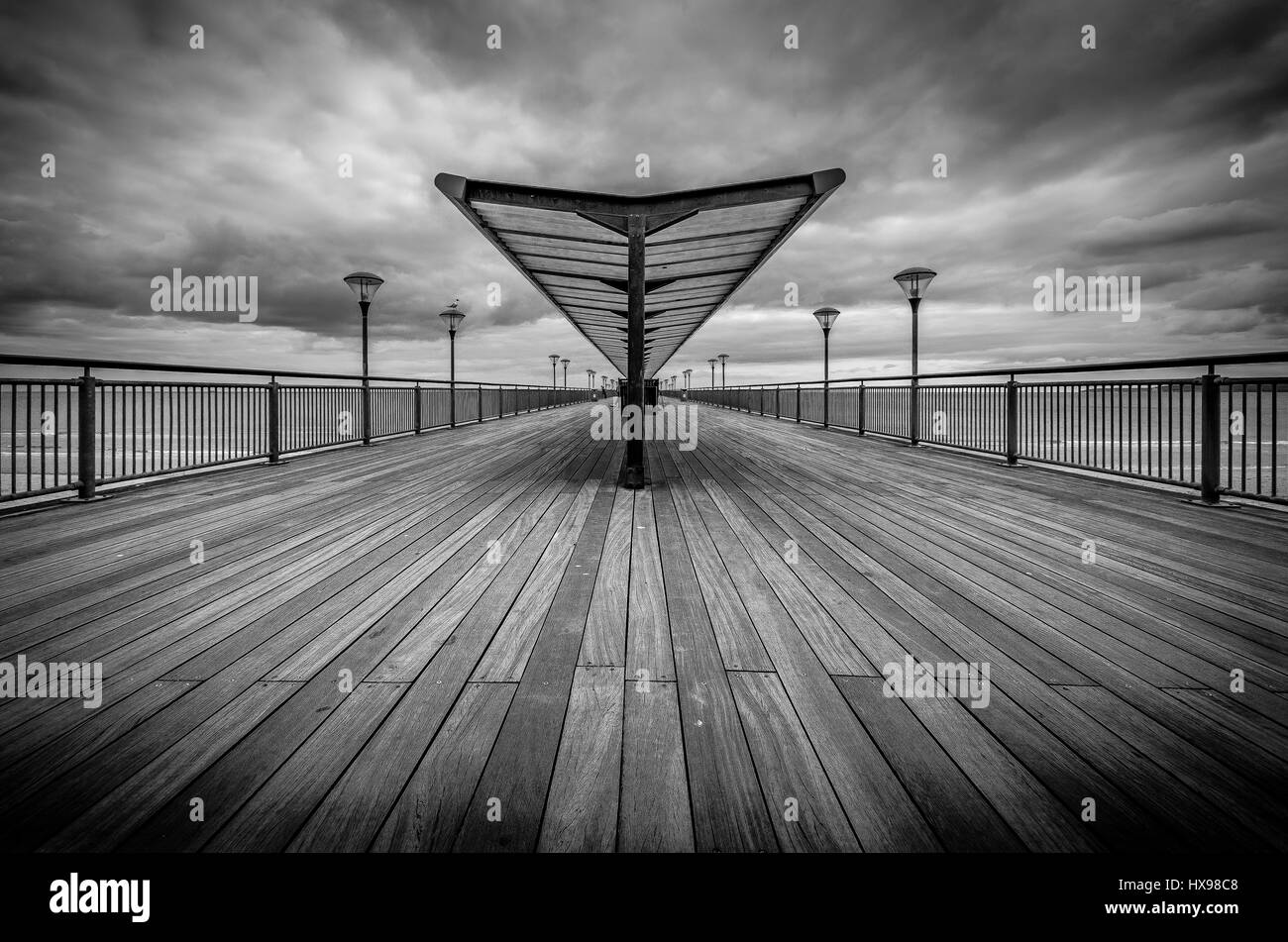 Boscombe Pier Dorset Banque D'Images
