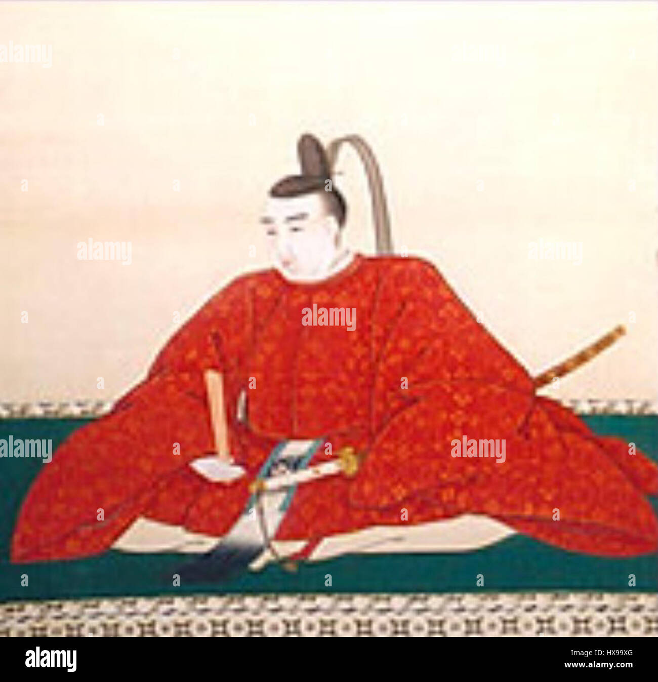 Maeda Naotoki est un samouraï éminent et seigneur du clan Maeda pendant l'époque d'Edo au Japon. Il est connu pour son leadership et ses contributions à la politique et aux affaires militaires japonaises au XVIIe siècle, jouant un rôle important dans la gouvernance régionale. Banque D'Images