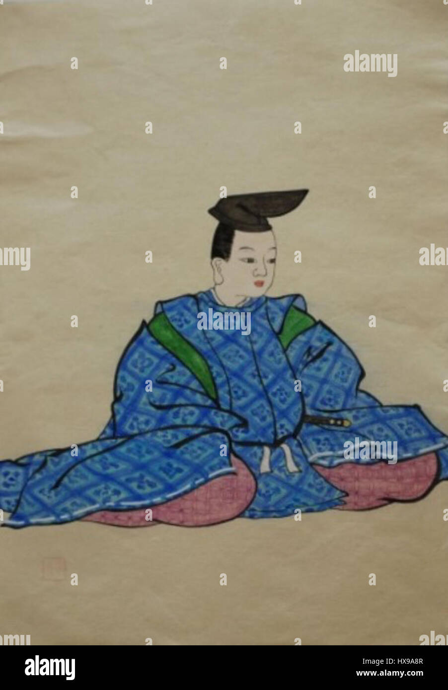 Tsugaru Nobuoki est un samouraï du clan Tsugaru, connu pour son leadership et son influence dans le Japon féodal. Il a joué un rôle important dans le paysage politique pendant l'époque d'Edo. Banque D'Images