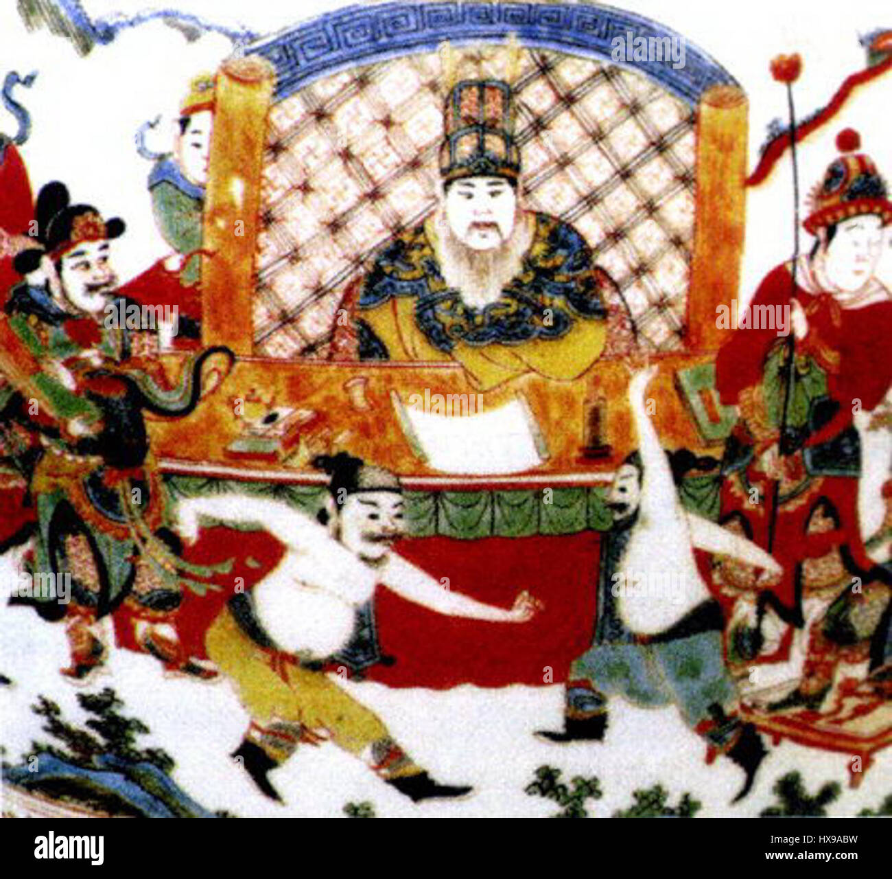 Dynastie Song lutteurs Banque D'Images