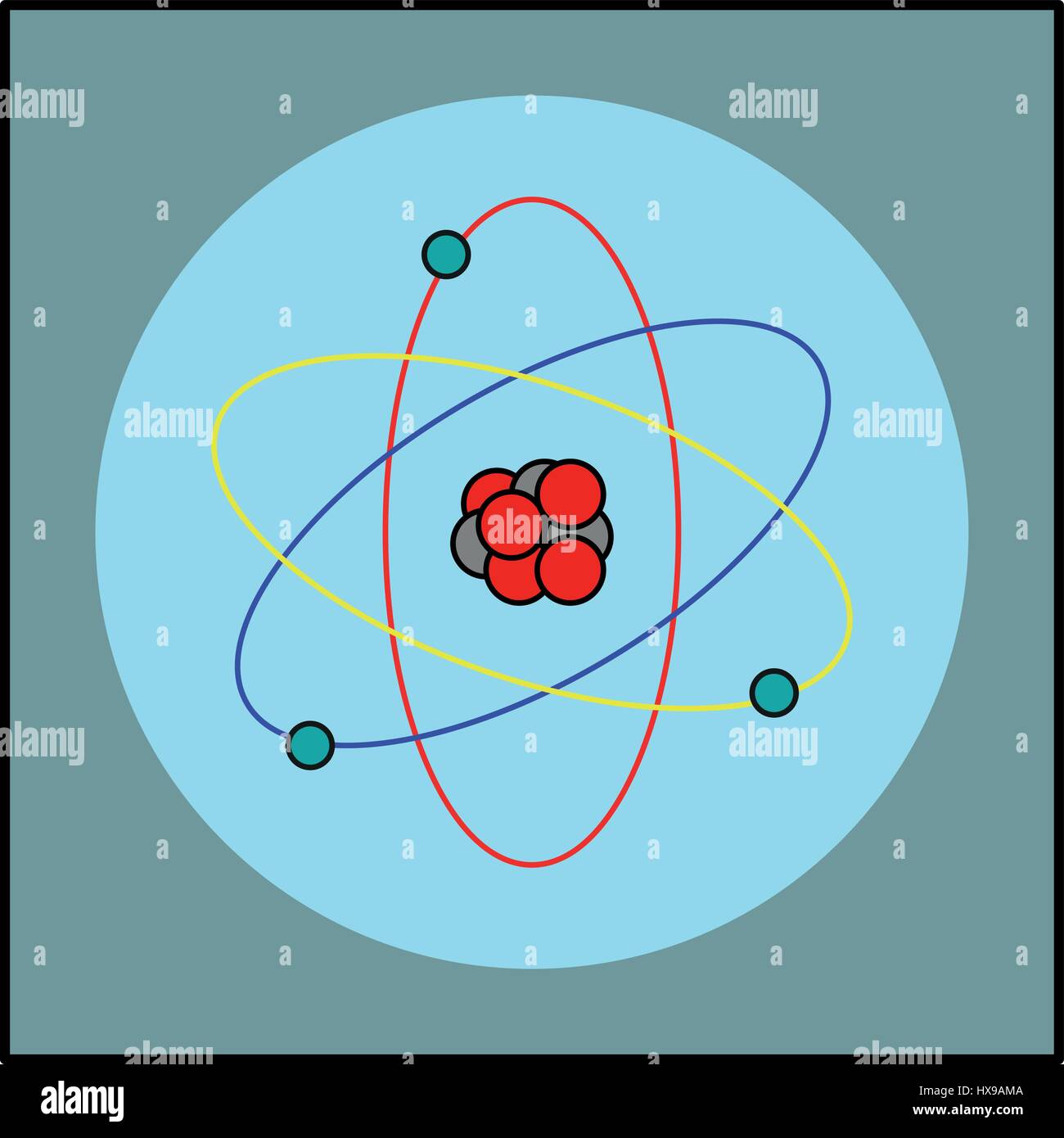 Icône de l’atome Illustration de Vecteur