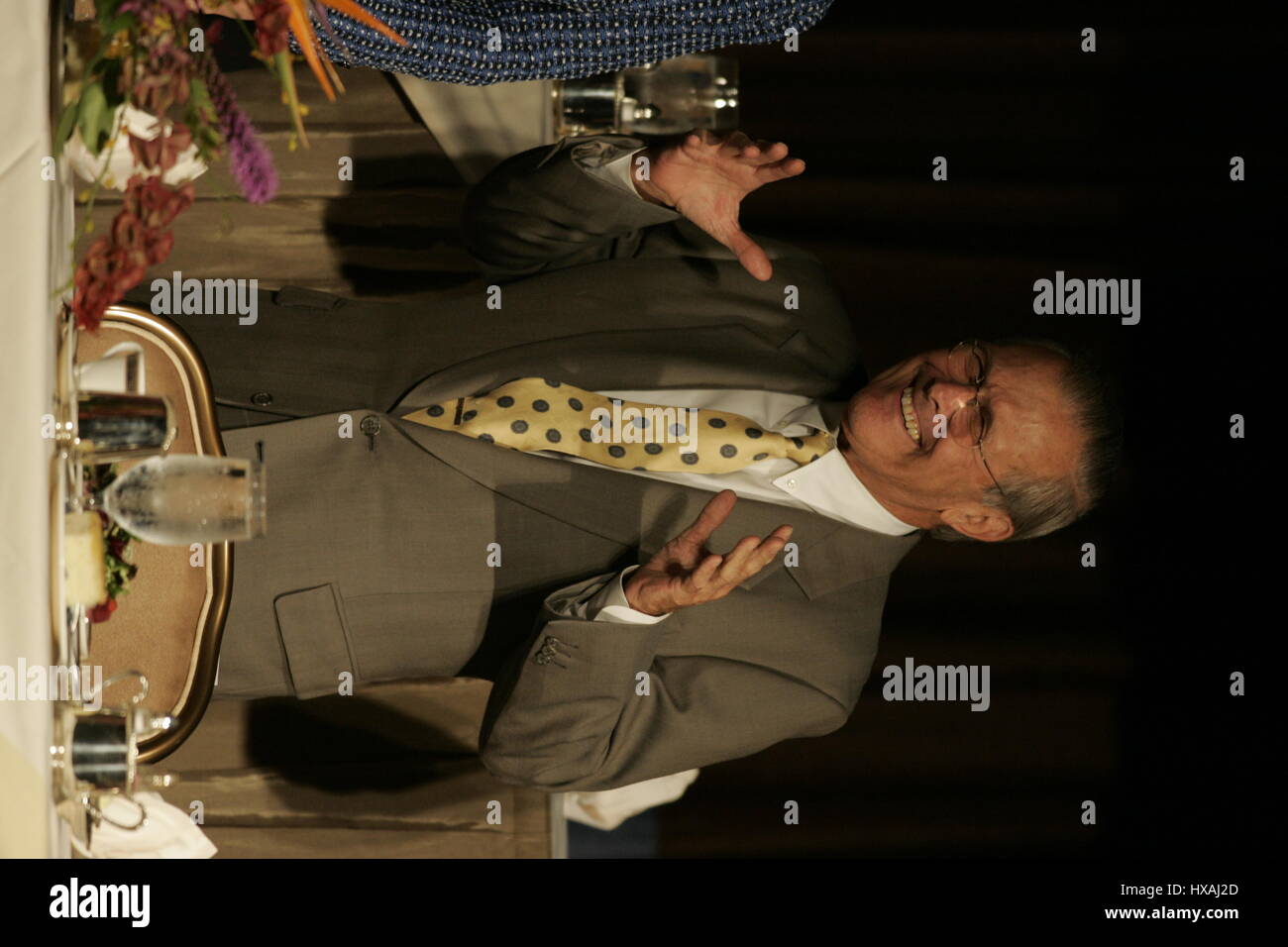 DONALD RUMSFELD, SECRÉTAIRE AMÉRICAIN DE LA DÉFENSE 04 août 2005 Beverly Hilton Hotel BEVERLY HILLS LA USA Banque D'Images