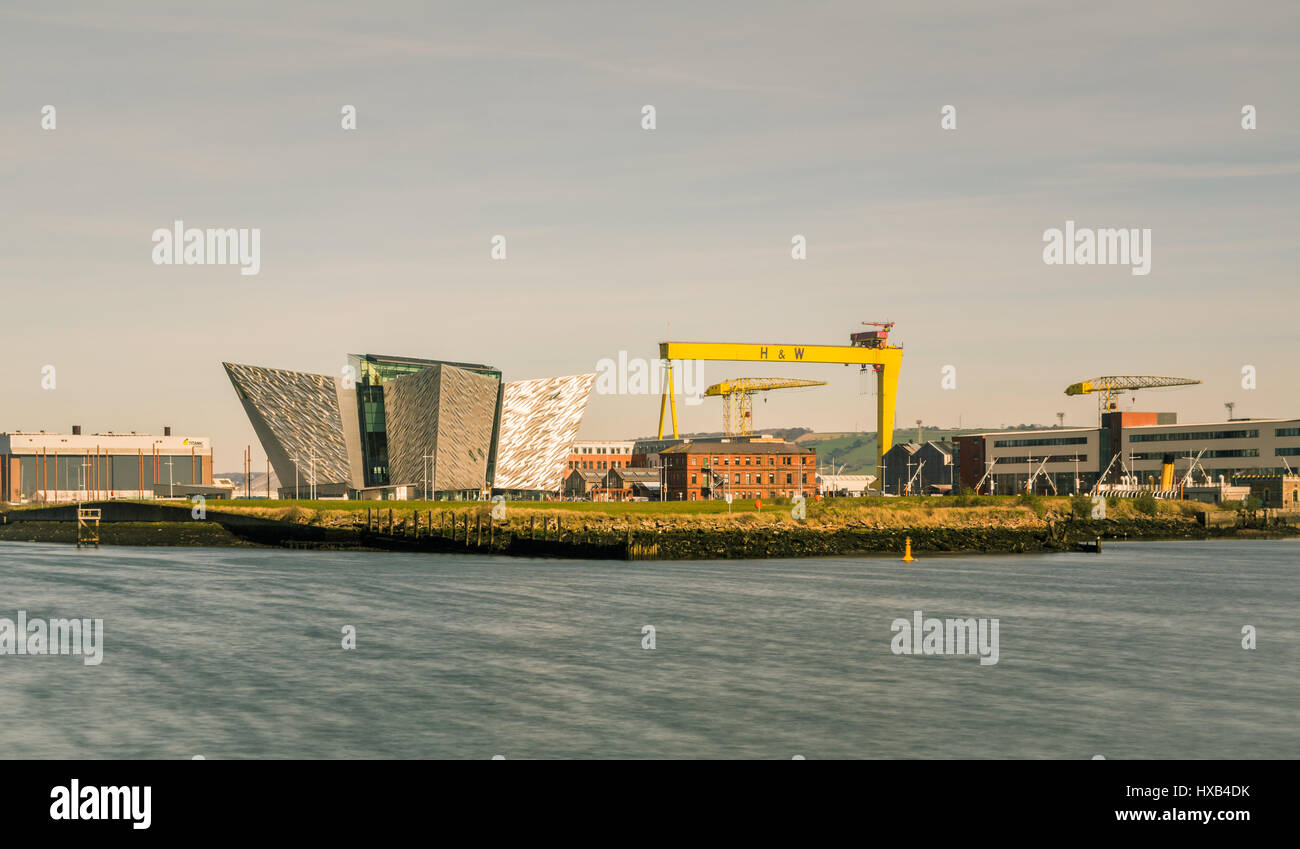 Célèbre Quartier Titanic à Belfast. Banque D'Images