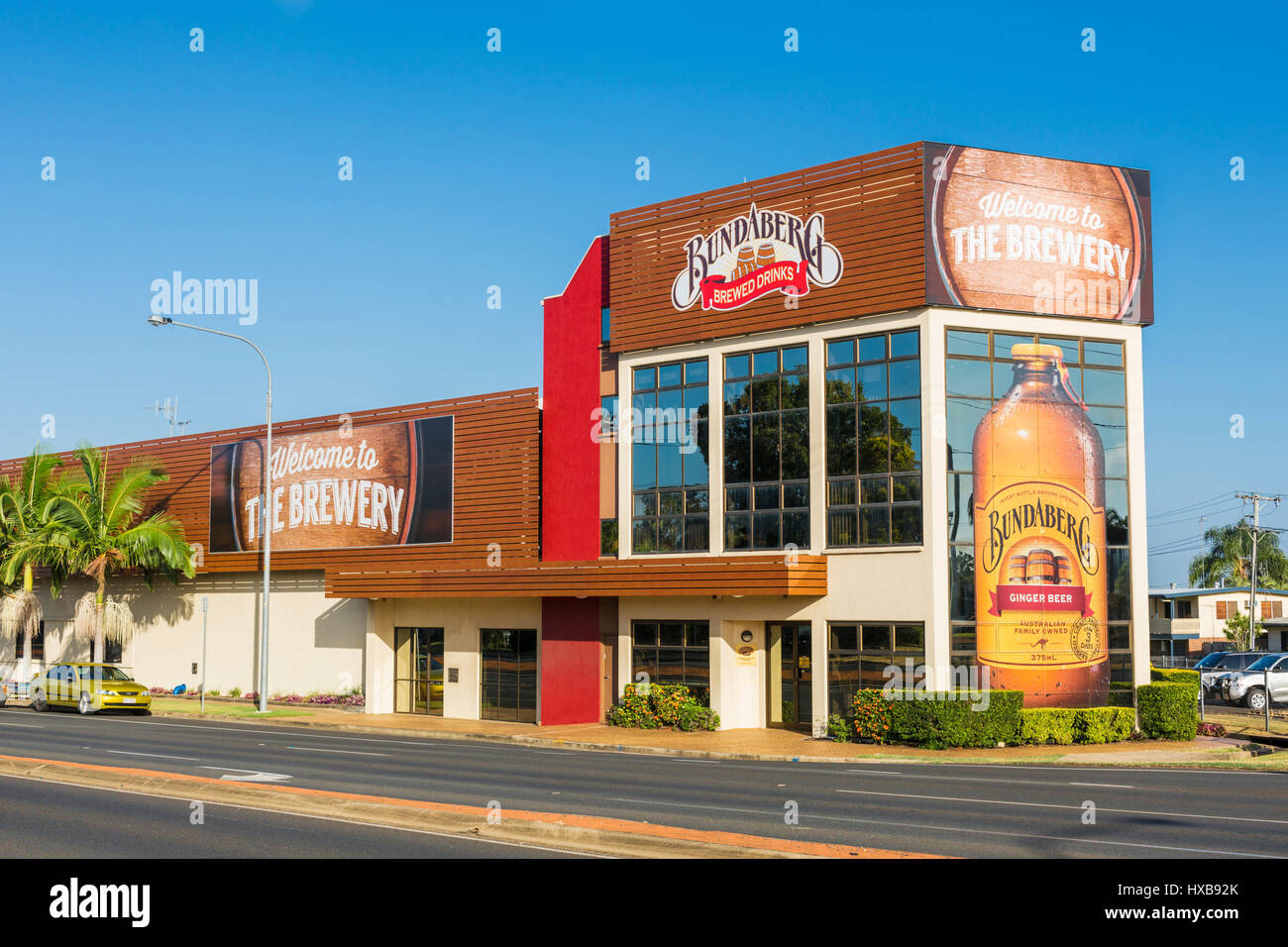 L'usine de boissons brassées de Bundaberg, le foyer de la célèbre bière de gingembre de Bundaberg. Bundaberg, Queensland, Australie Banque D'Images