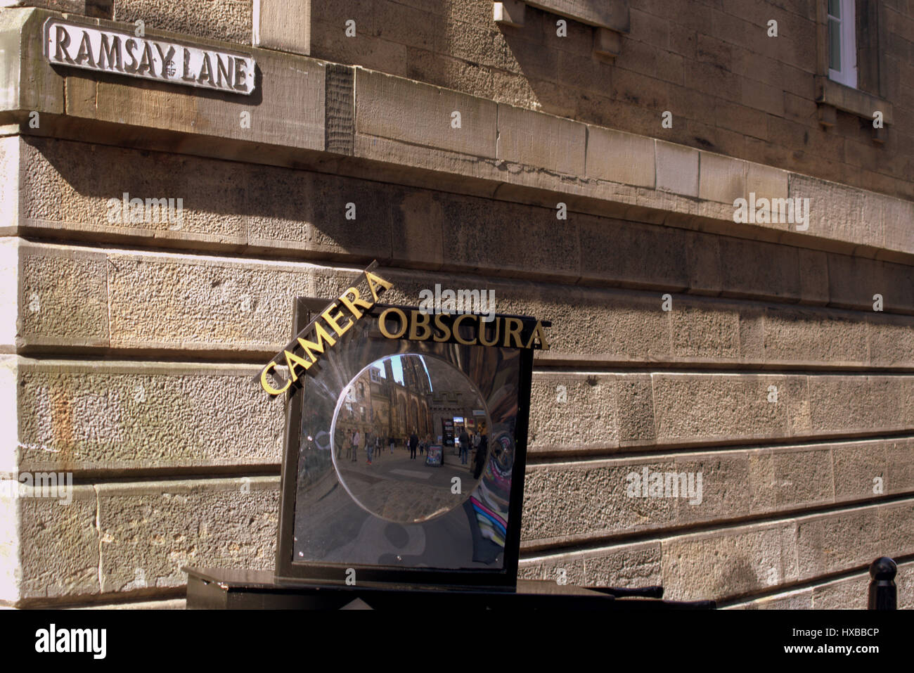 Camera Obscura sur le Royal Mile Banque D'Images