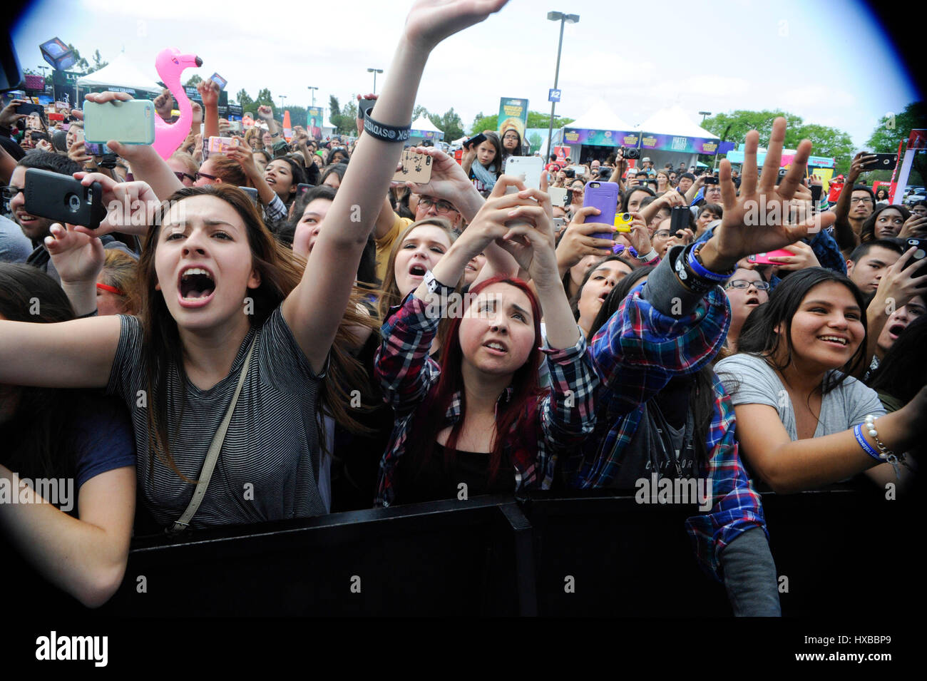 Cinquième harmonie à l'atmosphère du ventilateur 2015 RADIO KIIS FM Wango Tango Village étape au StubHub Center on Mai 9th, 2015 à Carson, Californie. Banque D'Images