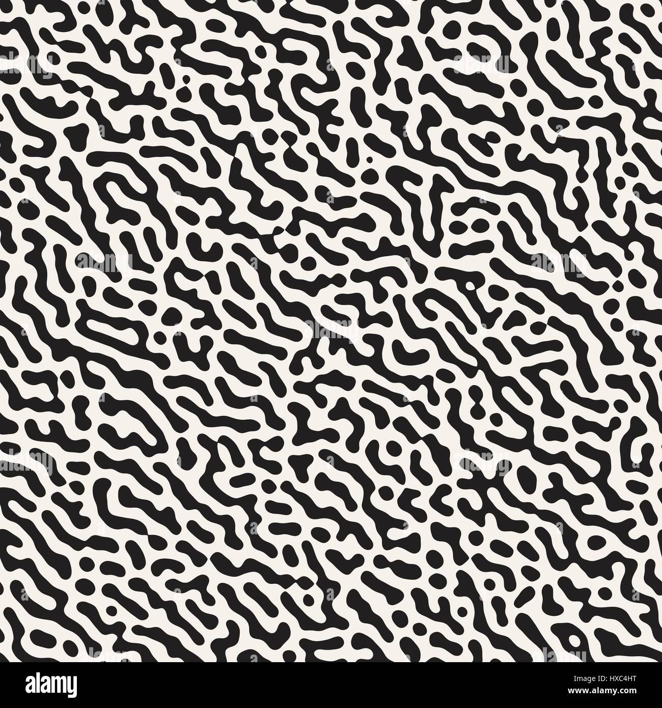 Vector Grunge sans motif. Le noir et blanc des formes organiques. Taches malpropre de texture. Illustration de Vecteur