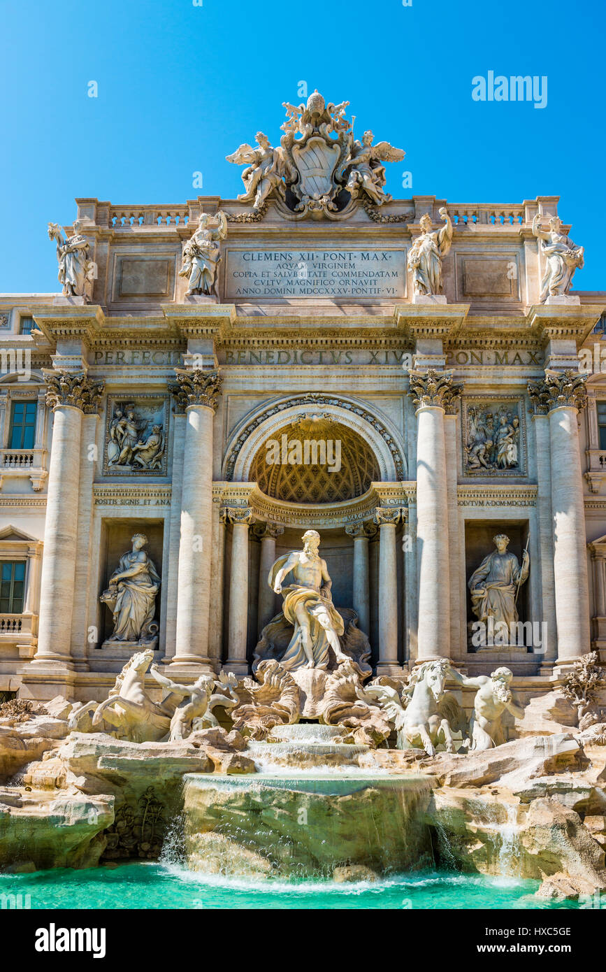 Fontaine de Trevi, Piazza di Spagna, monument, Rome, Latium, Italie Banque D'Images