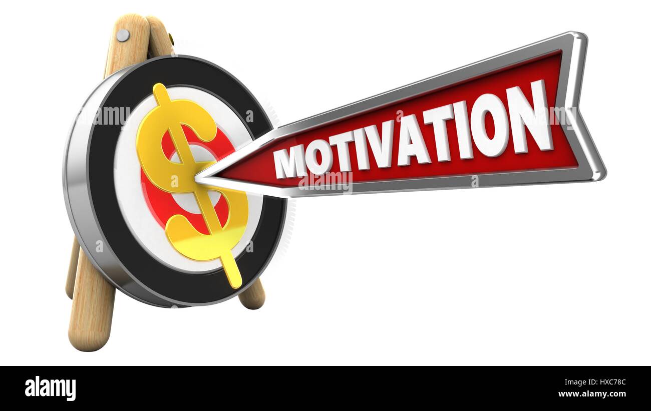 Illustration 3d de la cible de tir à l'hit concept Banque D'Images