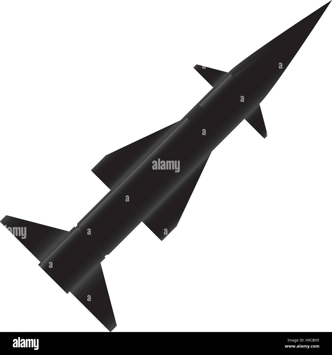 Arme Missile rocket Illustration de Vecteur