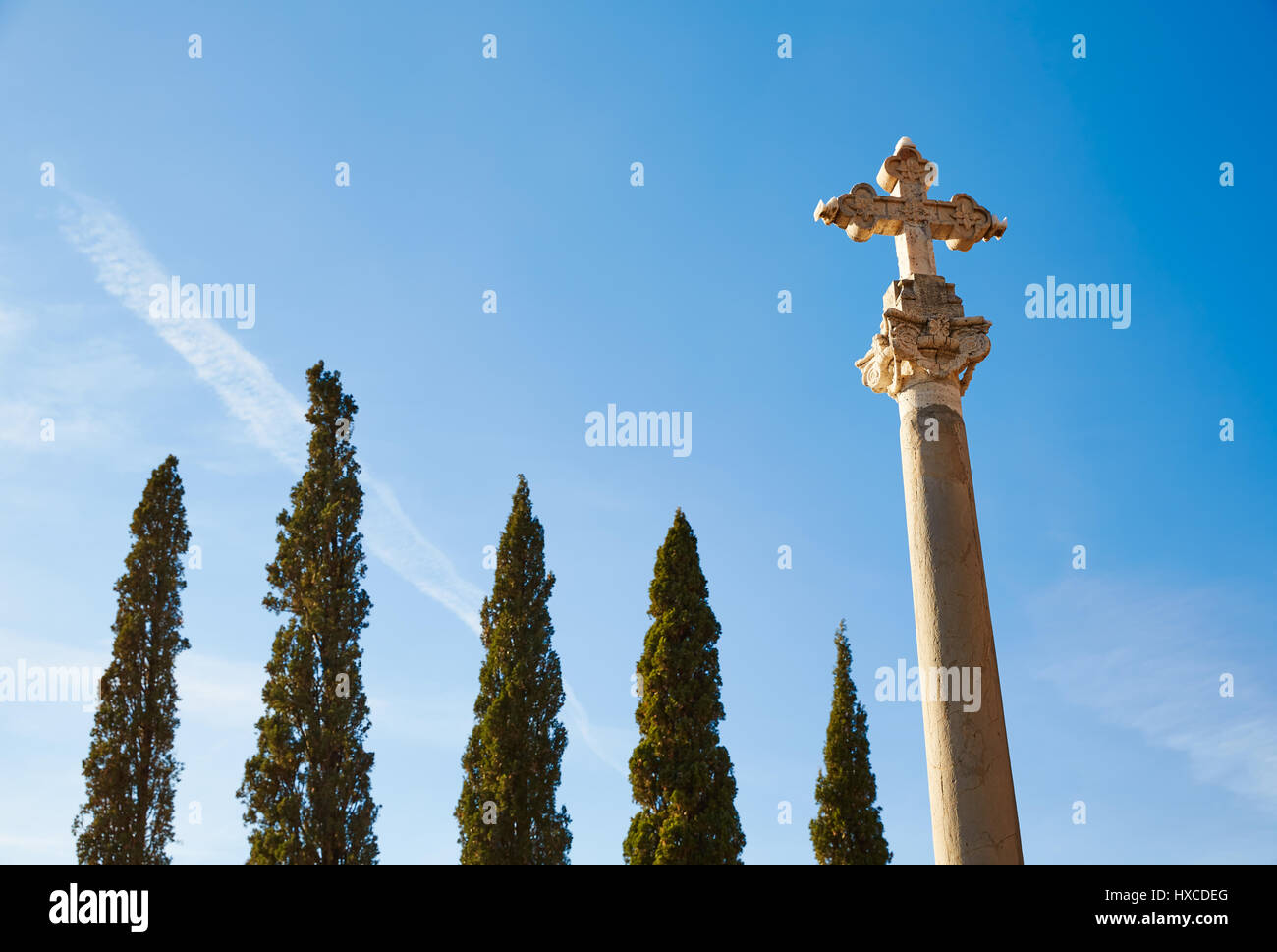 La Sierra Calderona monastère Cartuja de Portaceli Porta Coeli en contre Valence Espagne Banque D'Images