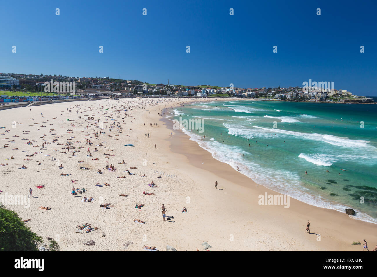 Une belle journée d'automne à Bondi Beach, Sydney, Australie. Banque D'Images