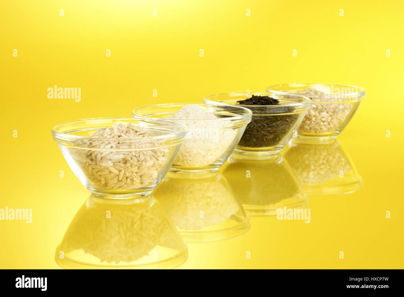 Différents types de riz, quelques Reissorten Photo Stock - Alamy