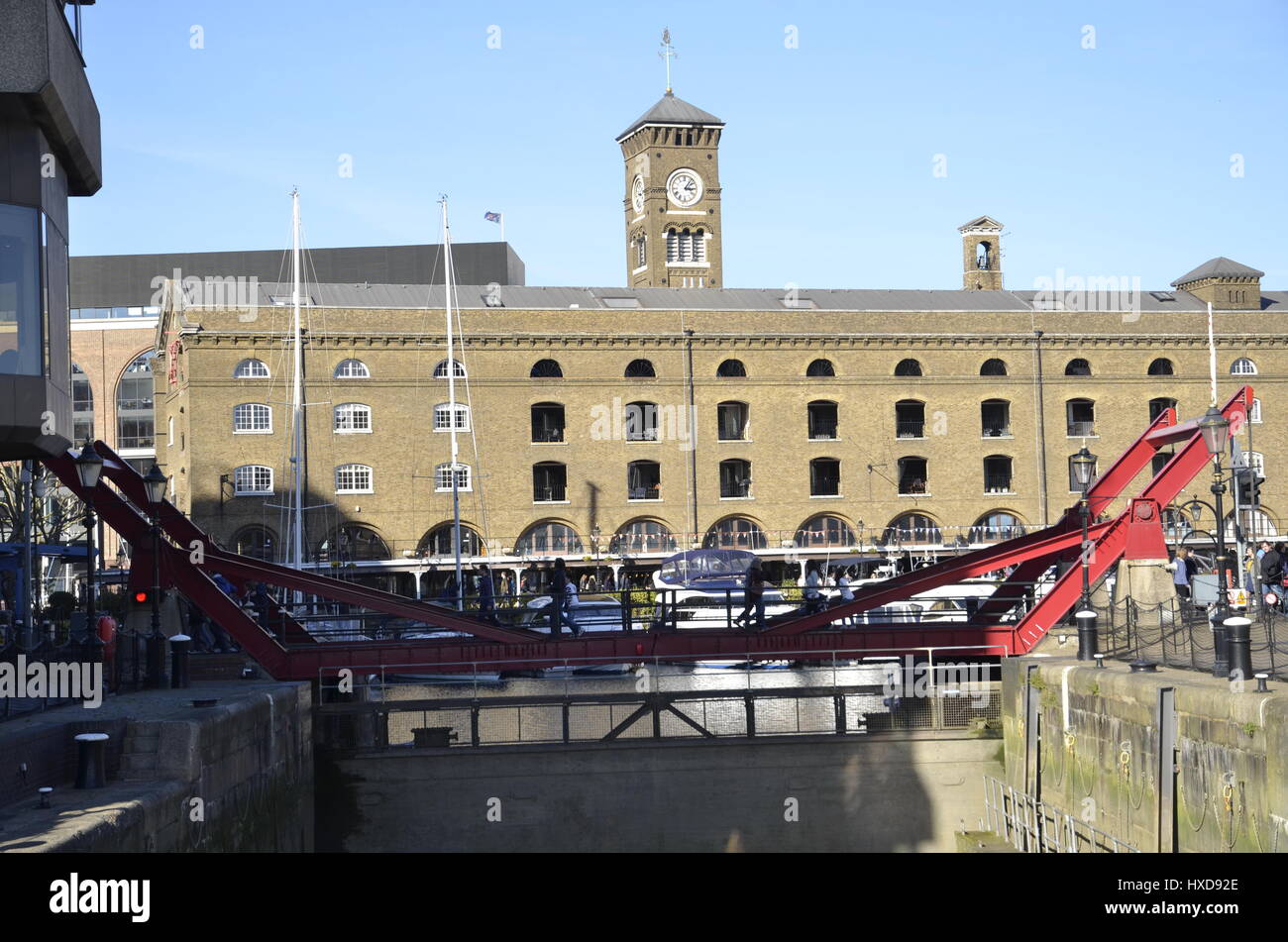 St.Katherine Dock à Londres Banque D'Images