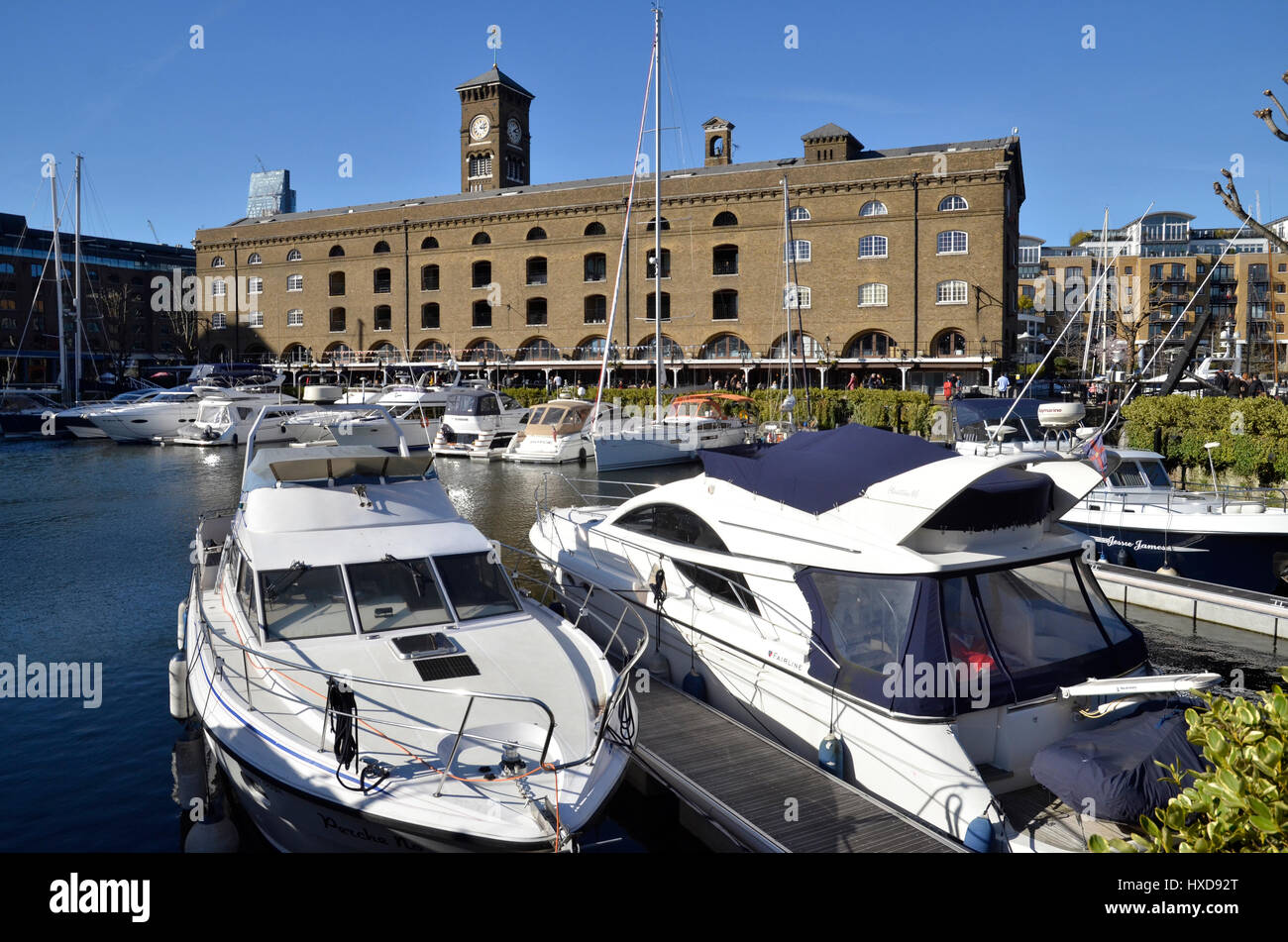 St.Katherine Dock à Londres Banque D'Images