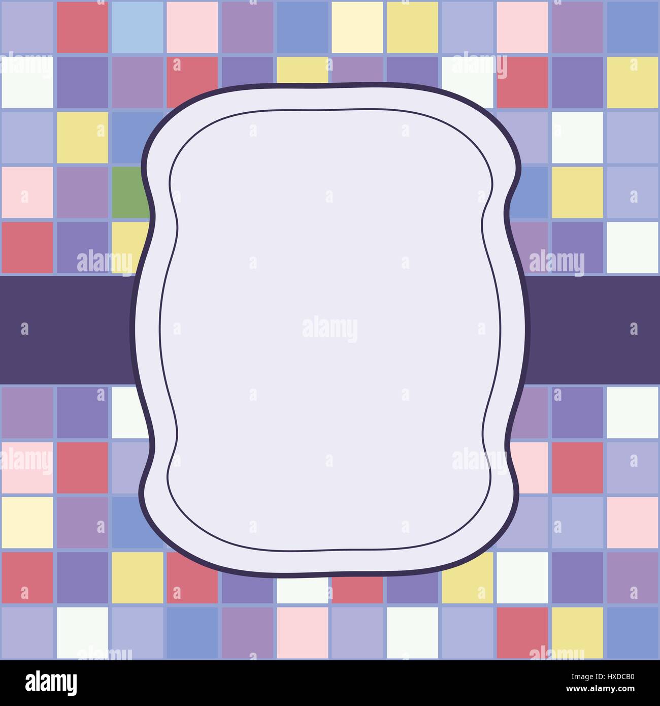 Cadre place pour texte invitation Illustration de Vecteur