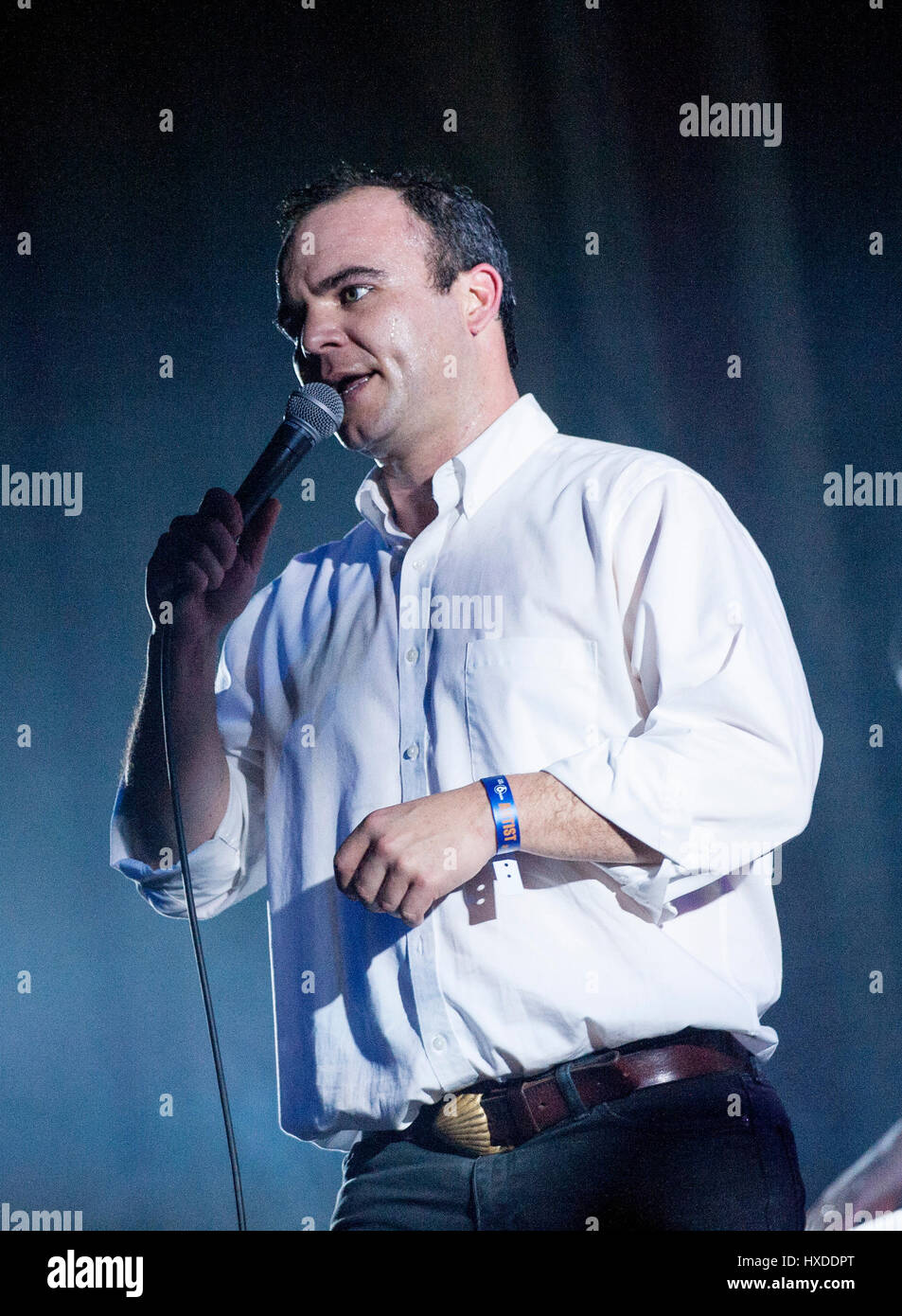 Samuel Singer de hareng le groupe américain à l'avenir remplir d'îles O2 Academy dans le cadre de la BBC Radio 6 Music Festival - Jour 1 le 24 mars 2017 à Glasgow, Royaume-Uni Banque D'Images