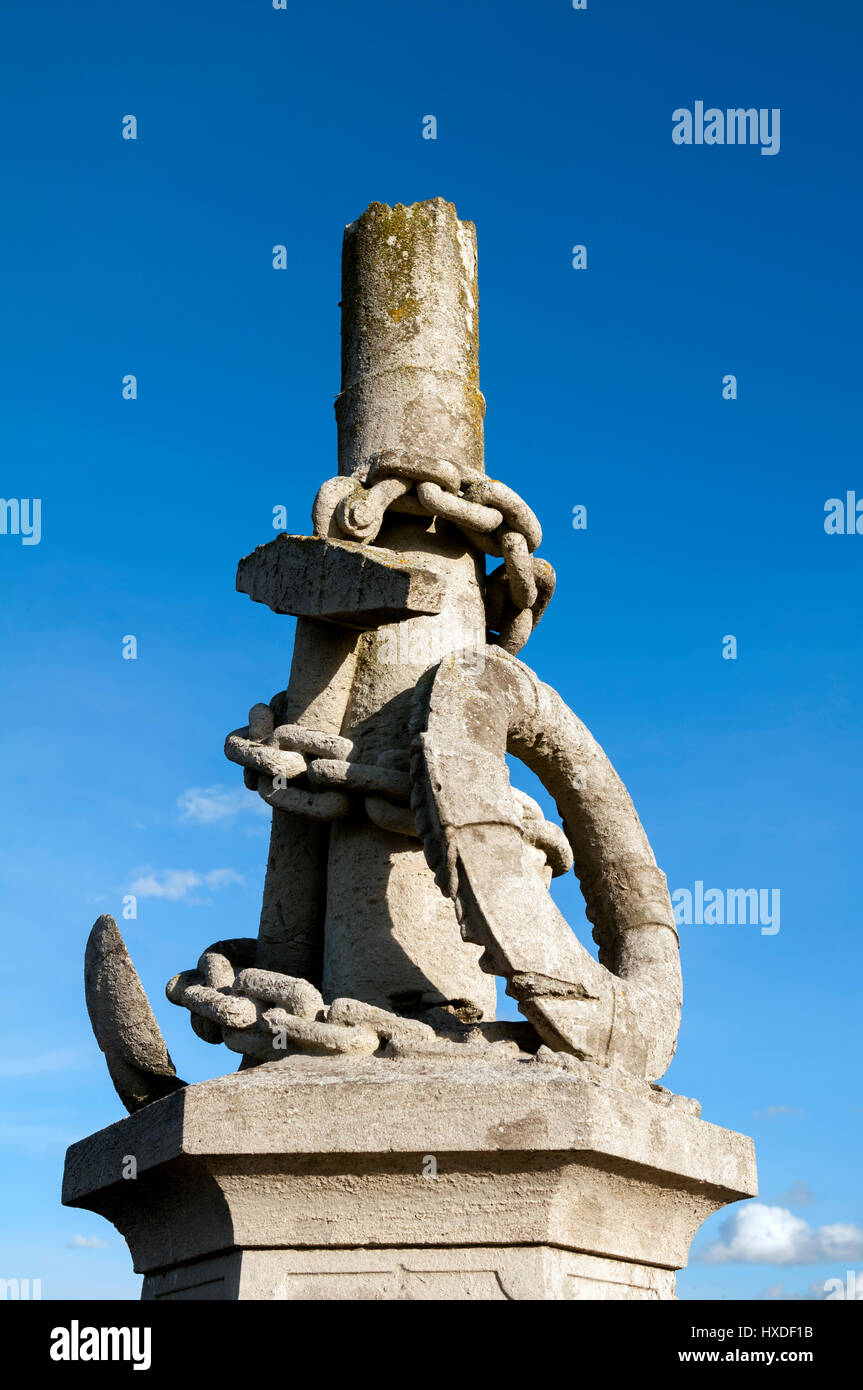 Eliza Adams catastrophes sauvetage memorial, Wells-next-the-Sea, Norfolk, England, UK Banque D'Images
