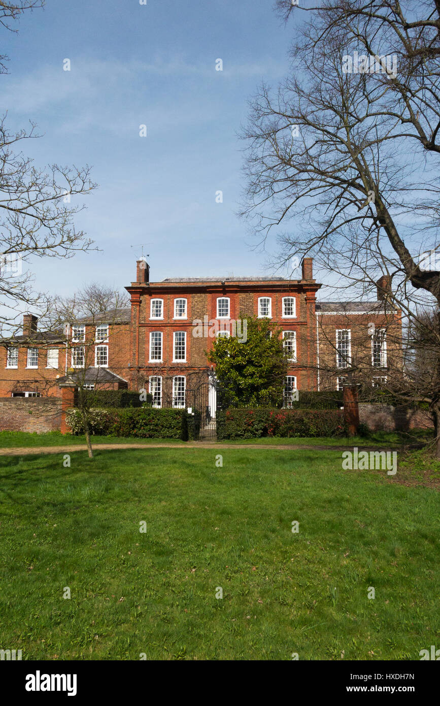 Ormeley Lodge est un bâtiment du début du xviiie siècle de style Géorgien sur le bord de jambon communs près de Richmond Park, à Ham, à Londres. UK Banque D'Images